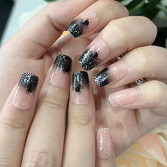 24pcs Halloween Spider Web Press-On Nails Set