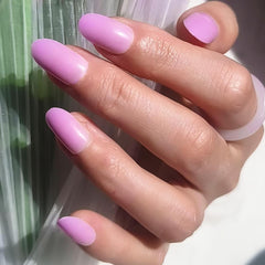 24Pcs Full Warm Medium Violet Almond - Press on Nails