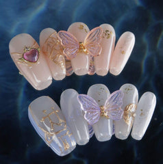 Gemini Butterfly Designs - Press on Nails