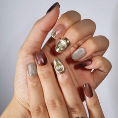 Golden Dawn Design - Press on Nails