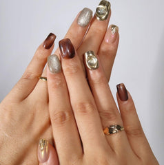 Golden Dawn Design - Press on Nails