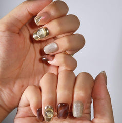 Golden Dawn Design - Press on Nails