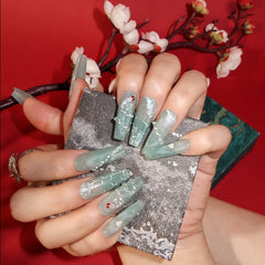 Opalescent S Design - Press on Nails