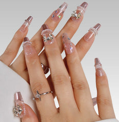 Shimmering Starlet Design - Press on Nails