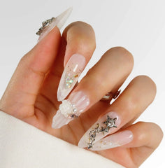 White Lover Design - Press on Nails