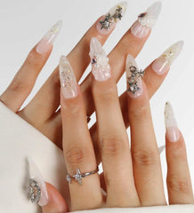 White Lover Design - Press on Nails